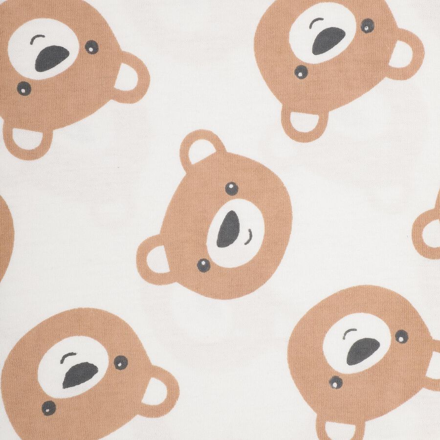 Infant Boys' 100% Cotton Baba Suit , Beige, large image number null