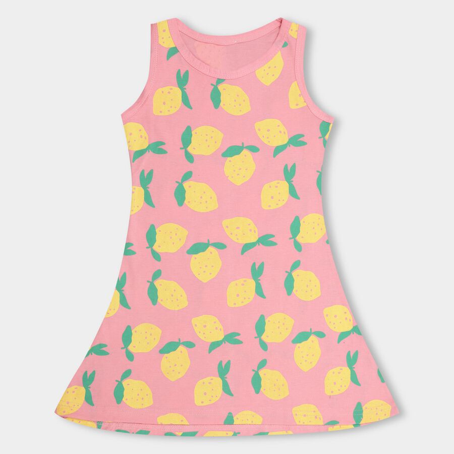Girls' Frock, Pink, large