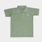 Boys' Half Sleeves T-Shirt, हल्का हरा, small