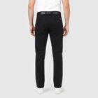 Men's Slim Fit Casual Trousers, नेवी ब्लू, small