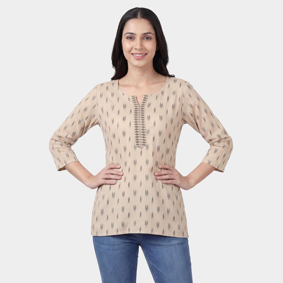 Ladies' Kurti, गहरा पीला, large