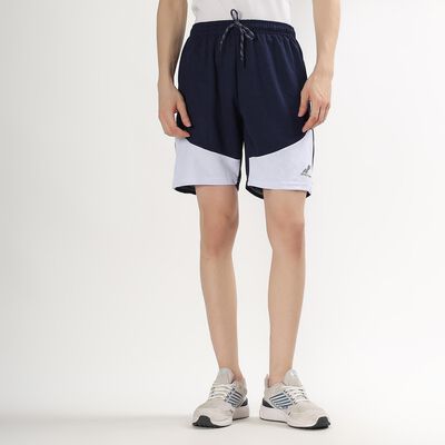 Men's Navy Blue Regular Fit Active Bermuda Shorts