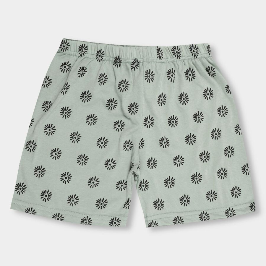 Girls' Pull Ups Shorts , हल्का हरा, large image number null