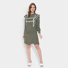 All Over Print A Line Women, Olive, small image number null