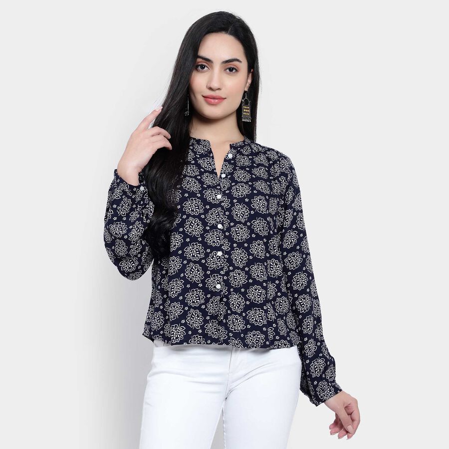 All Over Print Shirt, Navy Blue, large image number null