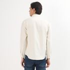 Men's Casual Shirt, ऑफ व्हाइट, small