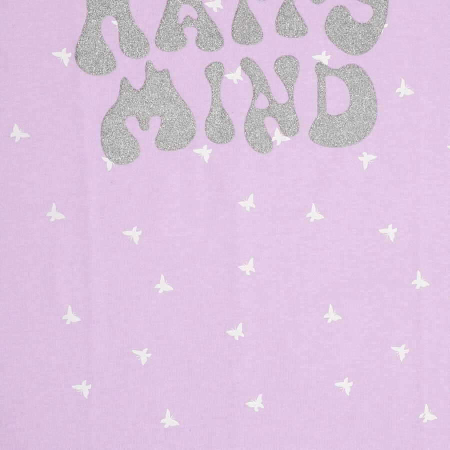 Girls' Frock , Lilac, large