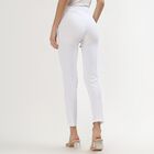 Women's Cotton Blend Comfortable Churidar, White, small