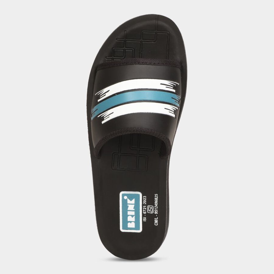 Mens Floater Sandals, Black, large image number null
