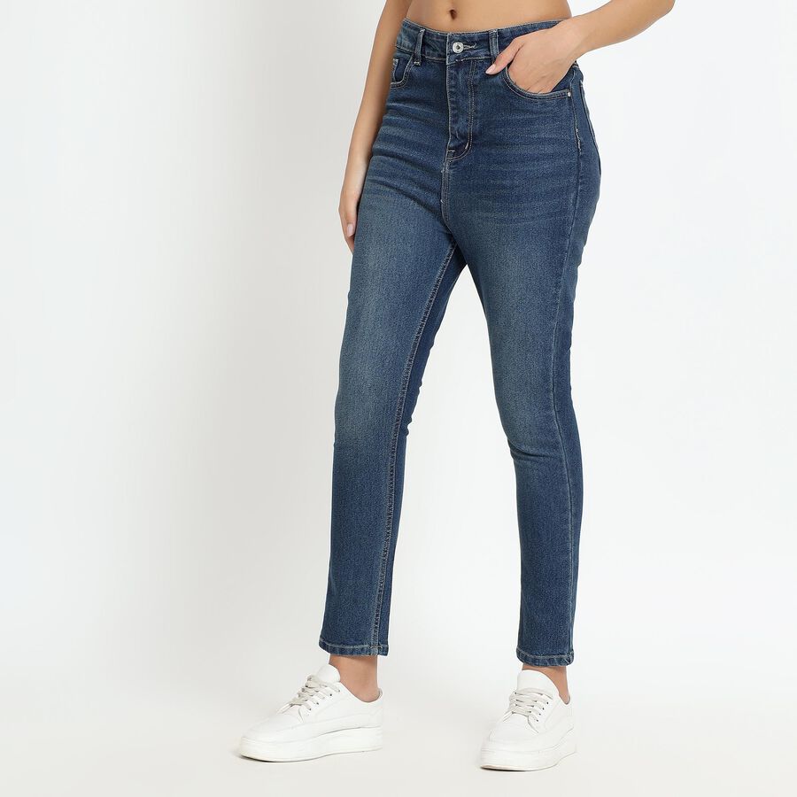 Ladies' Jeans, Dark Blue, large image number null
