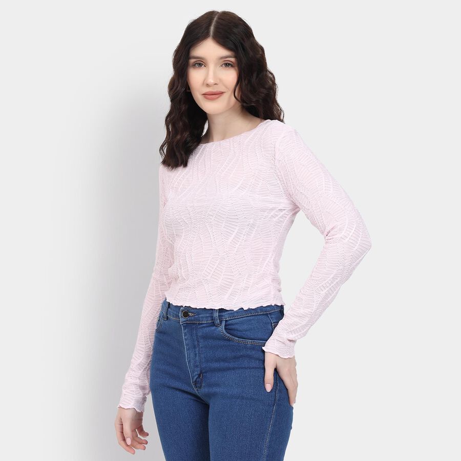 Ladies'  Crop  Top, Pink, large image number null