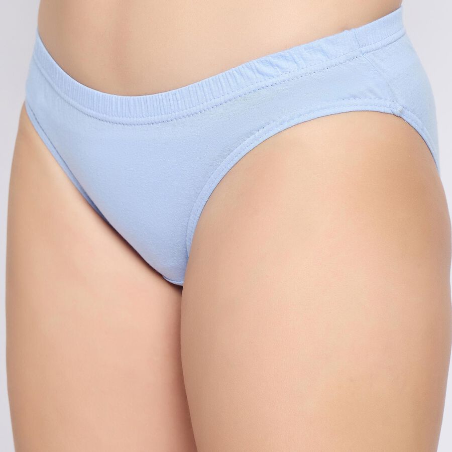 Ladies'100% Cotton Panty, Light Blue, large image number null