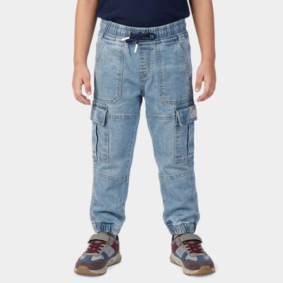 Boys' Light Blue Cargo Fit Utility Jeans