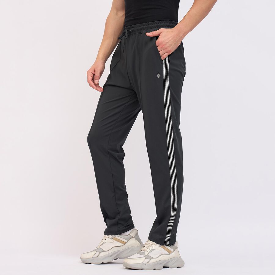 Men's Track Pants, गहरा ग्रे, large image number null