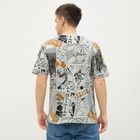 Men's Light Grey Cotton Round Neck Casual T-Shirt, Light Grey, small