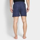 Men's Cotton Boxers, नेवी ब्लू, small