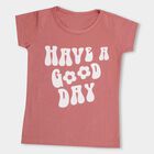 Girls' T-Shirt , हल्का गुलाबी, small image number null