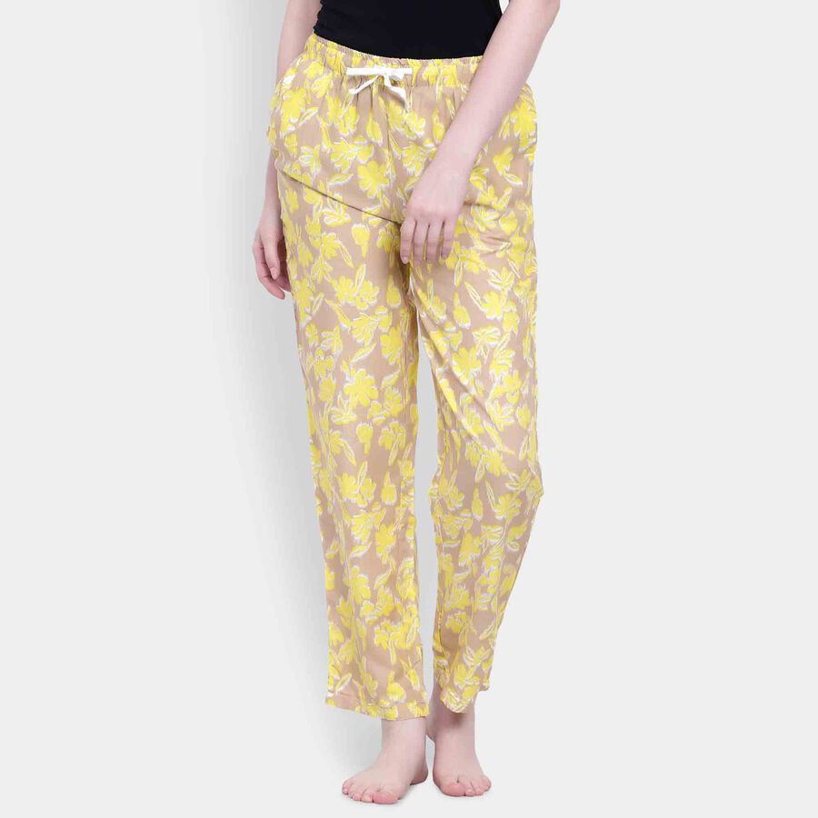 Printed Pyjama, Yellow, large image number null