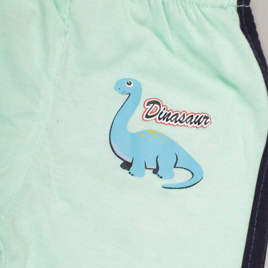 Infants Solid Elasticated Pyjama, Light Green, large image number null