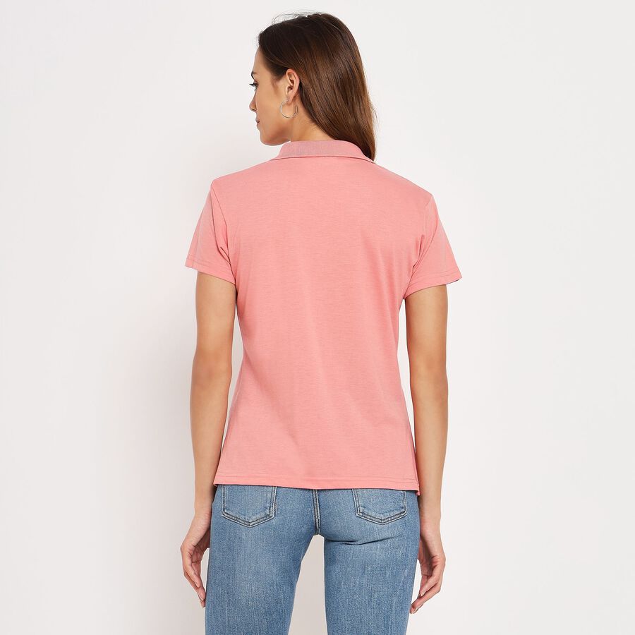 Ladies' Polo T-Shirt, Pink, large image number null