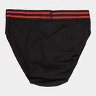 Boys Cotton Solid Brief, काला, small image number null