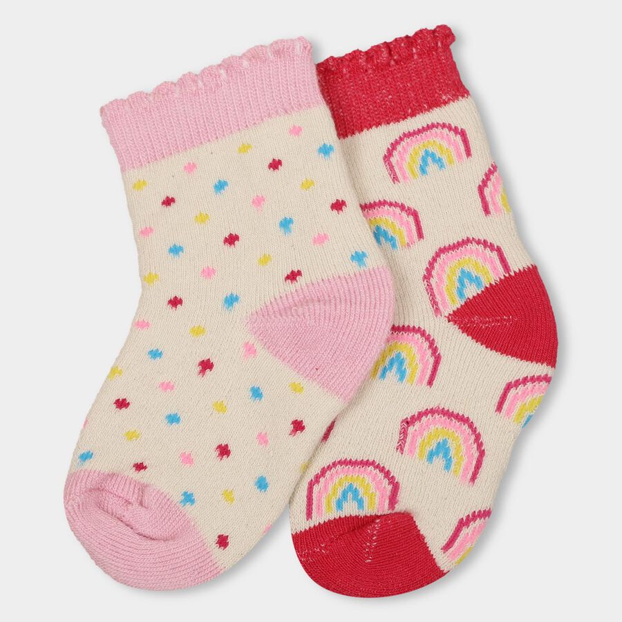 Infants' Socks (Pack of 2), Pink, large image number null