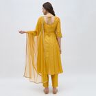 Women's Mustard Embroidered Ethnic Set, Mustard, small image number null