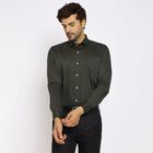 Men's Formal Shirt, गहरा हरा, small image number null