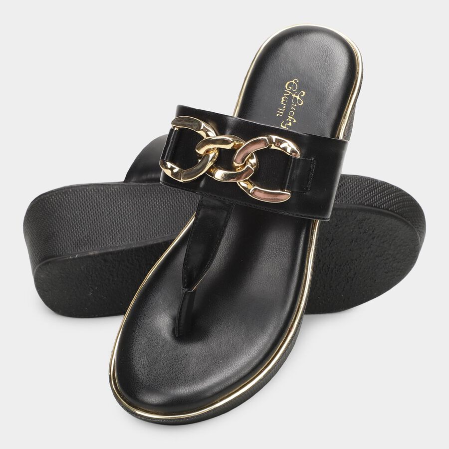 Ladies' Sandal, काला, large image number null