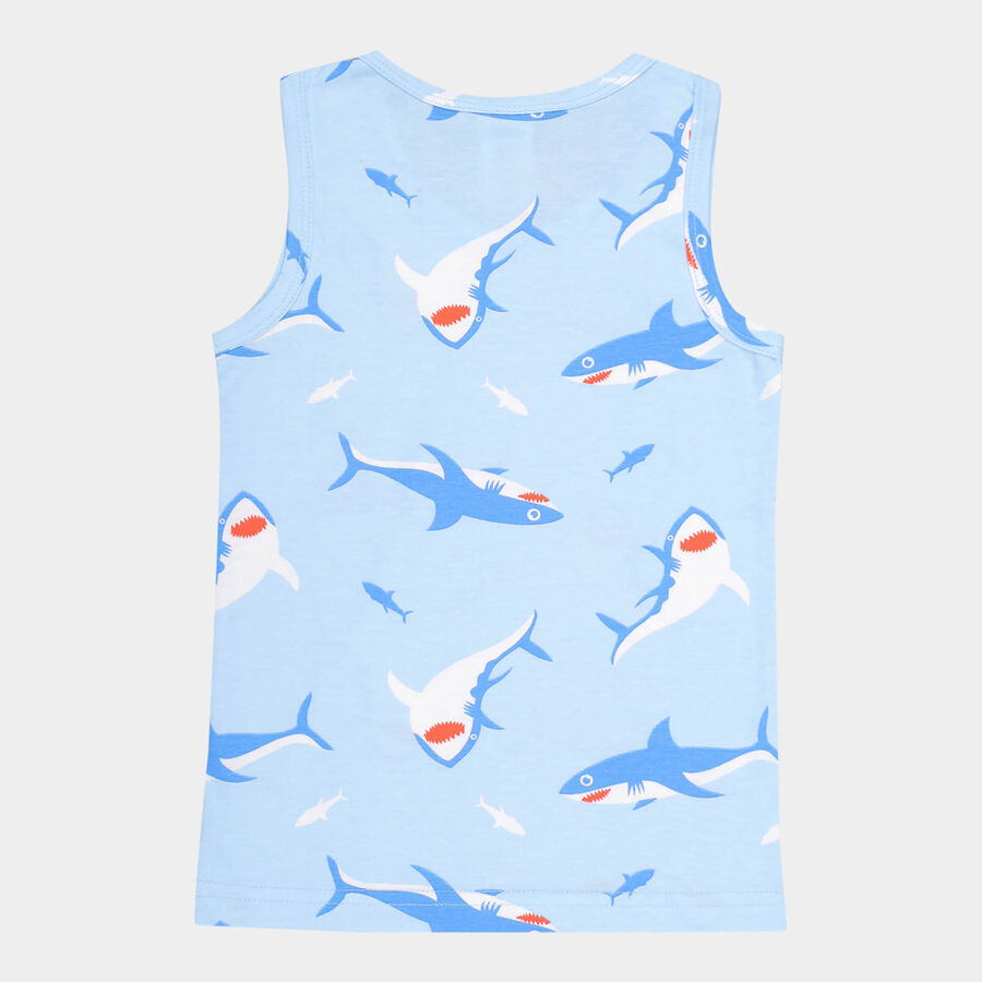 Boys All Over Print T-Shirt, Light Blue, large image number null