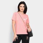 Ladies' Round Neck T-Shirt, Pink, small image number null