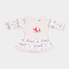 Infants Cotton Frock, Light Pink, small image number null
