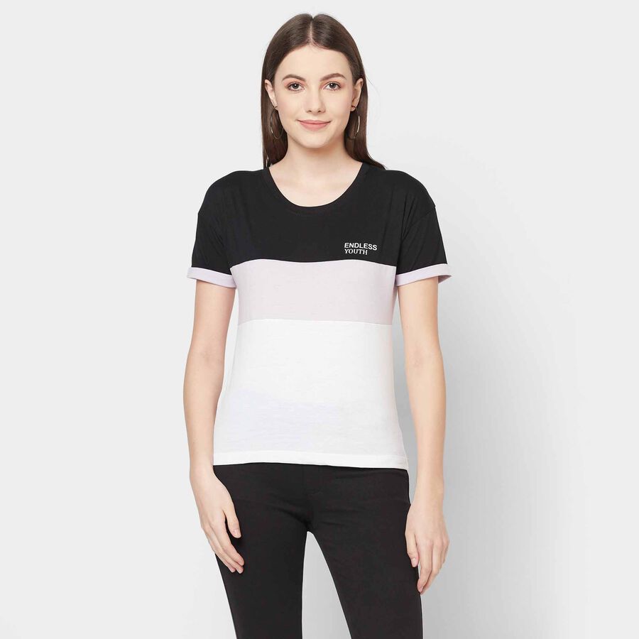 राउन्ड नेक टी-शर्ट, Lilac, large image number null
