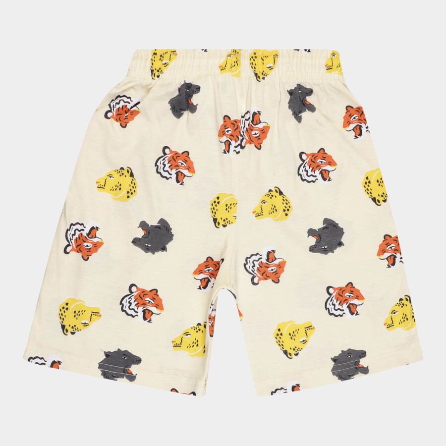 Boys All Over Print Bermuda, Beige, large image number null
