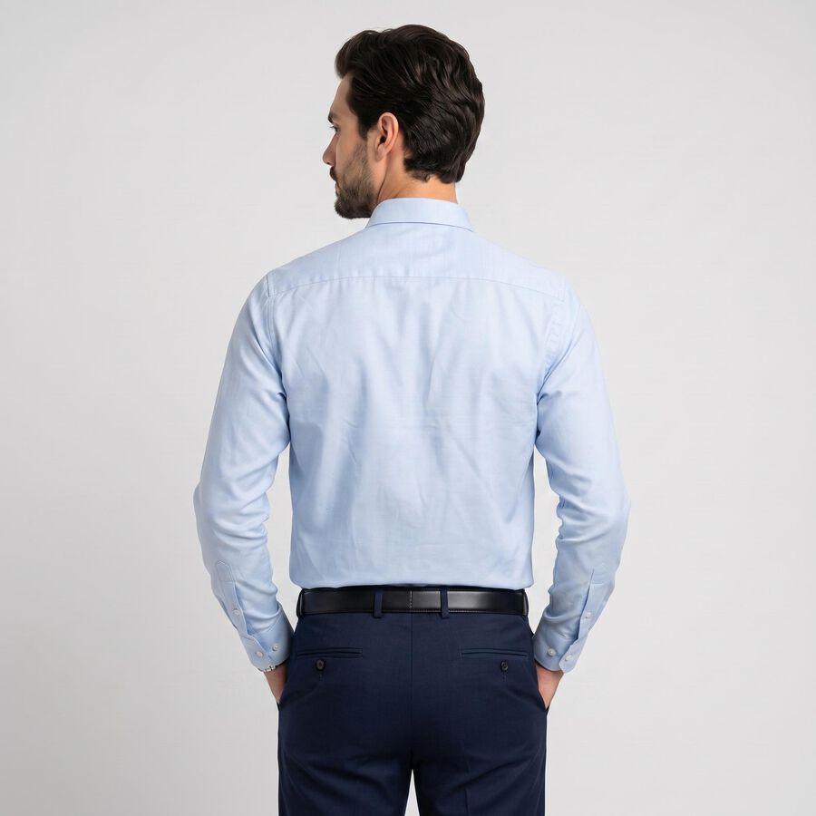 Men's Light Blue Formal Shirt, हल्का नीला, large