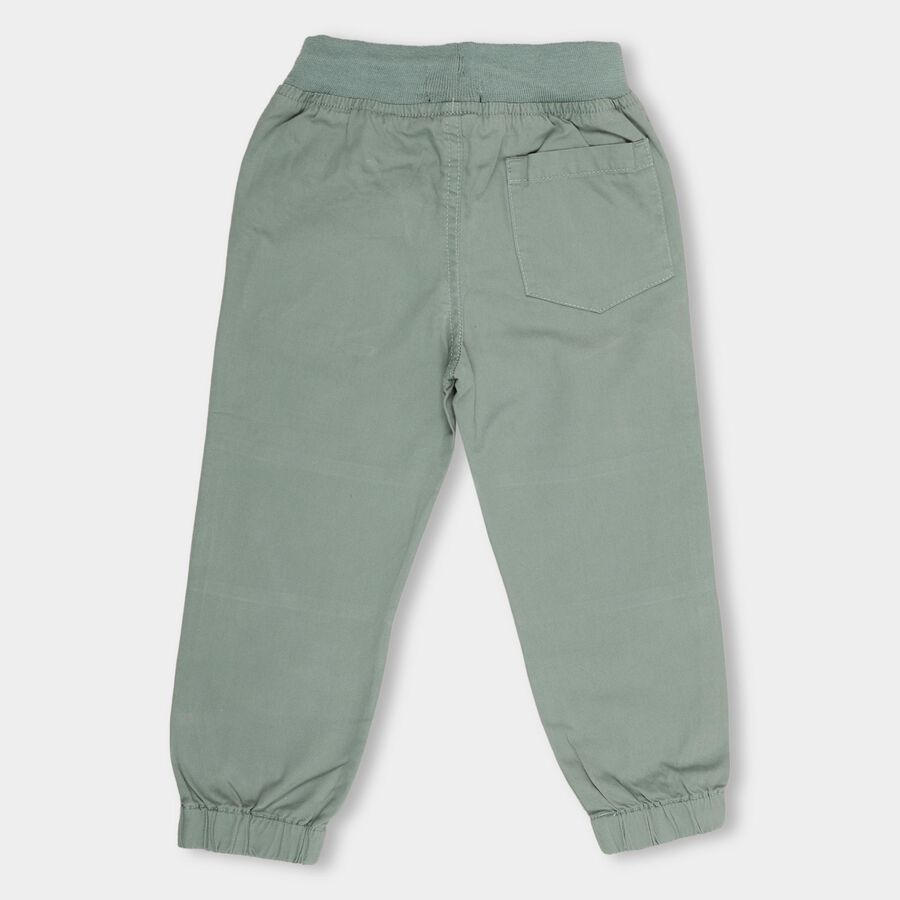 Boys' 100% Cotton Trousers, हल्का हरा, large image number null