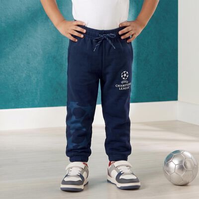Boys' Navy Blue Jogger Fit Sports Print Pyjama