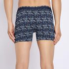 Men's 100% Cotton Trunks , Navy Blue, small