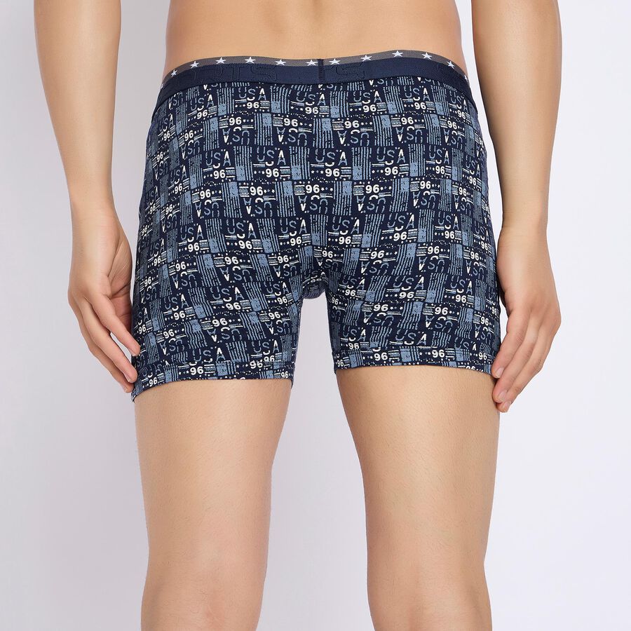 Men's 100% Cotton Trunks , Navy Blue, large