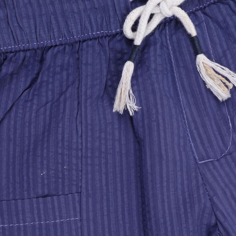 Boys' 100% Cotton Bermudas, Mid Blue, large image number null