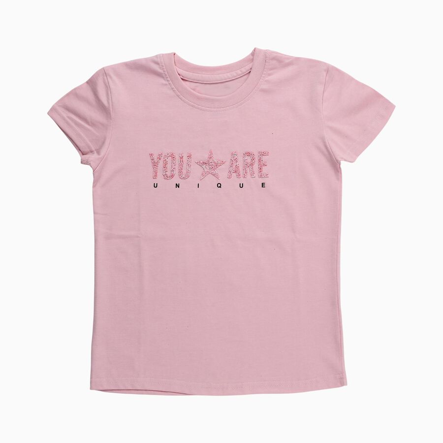 Girls' T-Shirt, Light Pink, large image number null