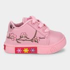 Girls Soft Baby Pink Lace-Up Casual Shoes, गुलाबी, small image number null