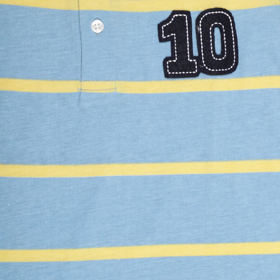 Boys' 100% Cotton Half Sleeves T-Shirt, हल्का नीला, large