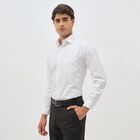 Men's Rich Eggshell White Classic Formal Shirt, सफ़ेद, small image number null