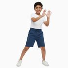 Boys' Bermuda, Mid Blue, small image number null