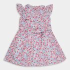 Girls' 100% Cotton Frock , ऑफ व्हाइट, small image number null
