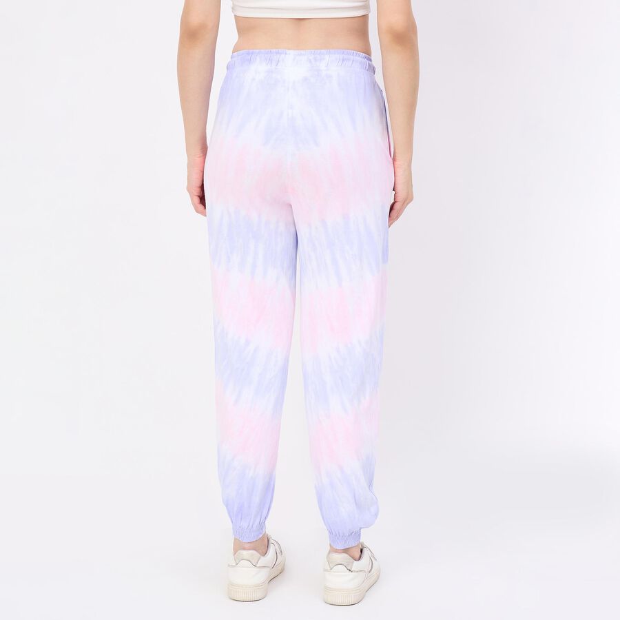 Women's Lilac Regular Fit Side-Striped Track Pants, Lilac, large