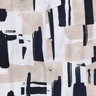 Boys' Rich Eggshell White Cotton Half Sleeve Cuban Collar Casual Shirt, Off White, small image number null