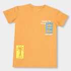 Boys' Half Sleeves T-Shirt , Orange, small image number null