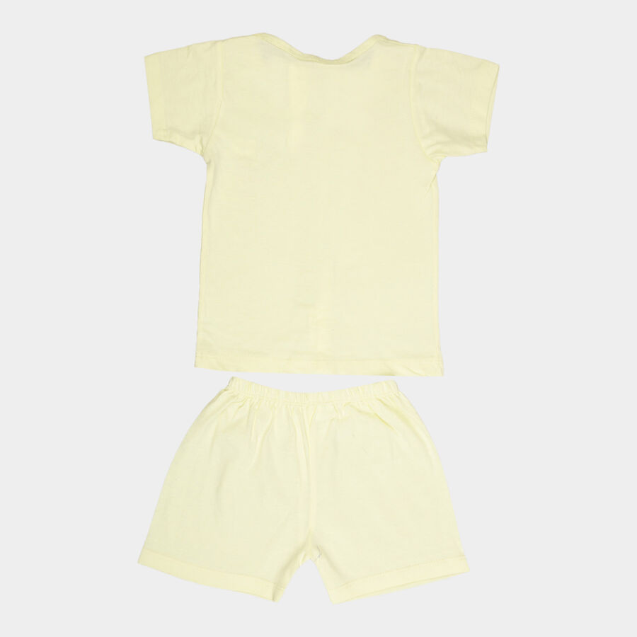 Infants Solid Baba Suit, Yellow, large image number null